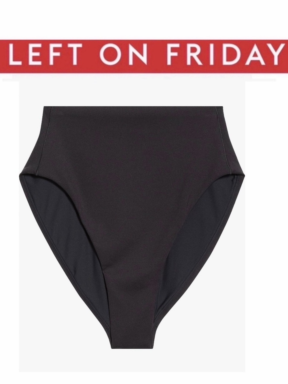 LEFT ON FRIDAY Hi Hi High Waist Bikini Bottoms High-Waist Black NWT